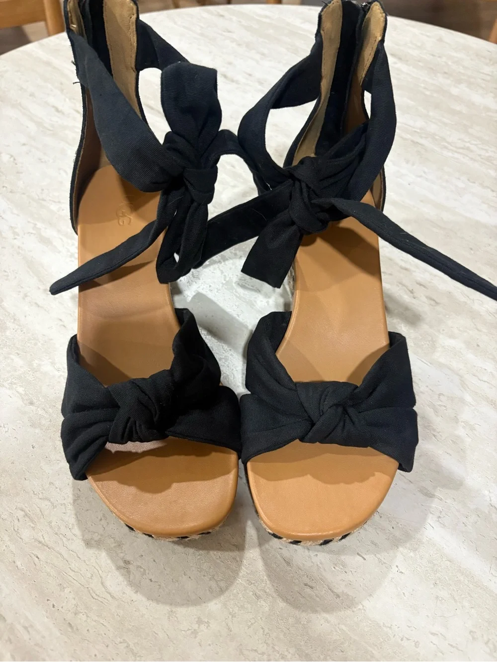 UGG black wedge